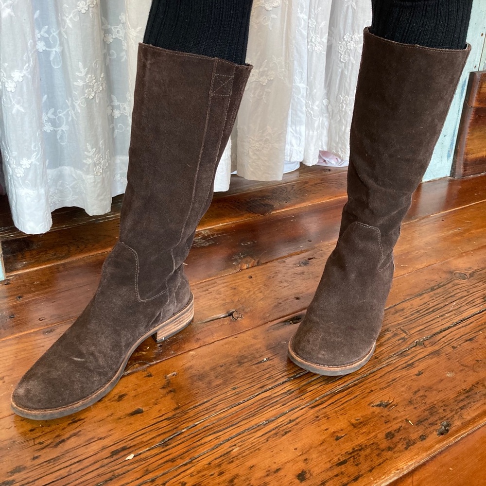 Tall brown boots